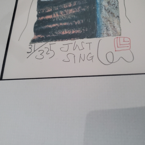 : Long Looi Lee Limited Edition 31/325 hand embellished lithograph just sing - Picture 4 of 16